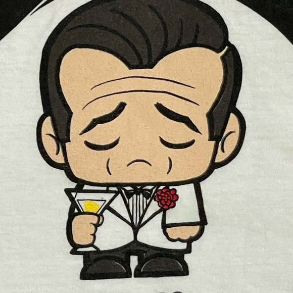 James Bond cartoon shirt movies this is stirred sad graphic t-shirt - Picture 3 of 6
